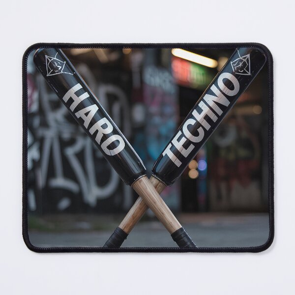 Item preview, Hard Techno. Underground music baseball bats designed and sold by paulo silveira.