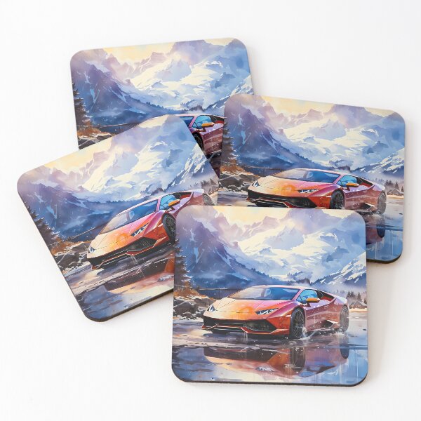 Item preview, Vibrant Supercar Reflected In Alpine Serenity designed and sold by RevUpDesign.