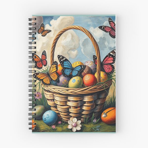 Item preview,  Spring Flowers and Easter Basket And Butterflies designed and sold by lanasworld.