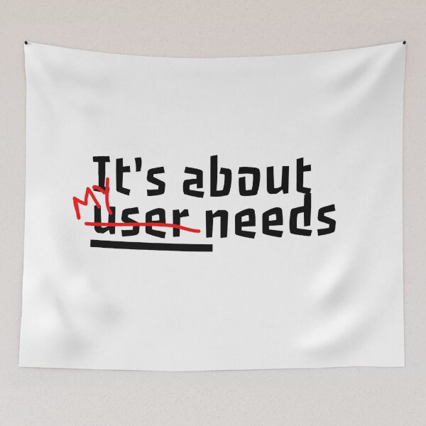 Item preview, It's About My Needs Tech Slogan designed and sold by Noise & Vapors.