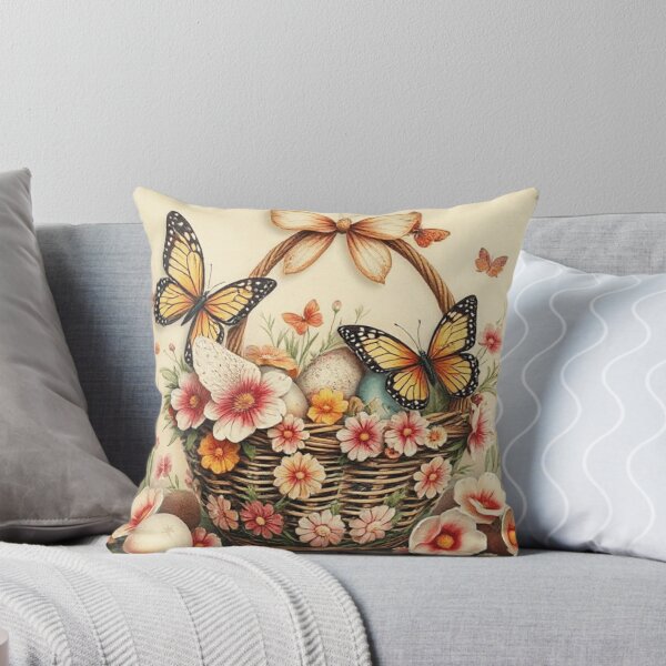Item preview, Spring Flowers and Easter Basket And Butterflies designed and sold by lanasworld.