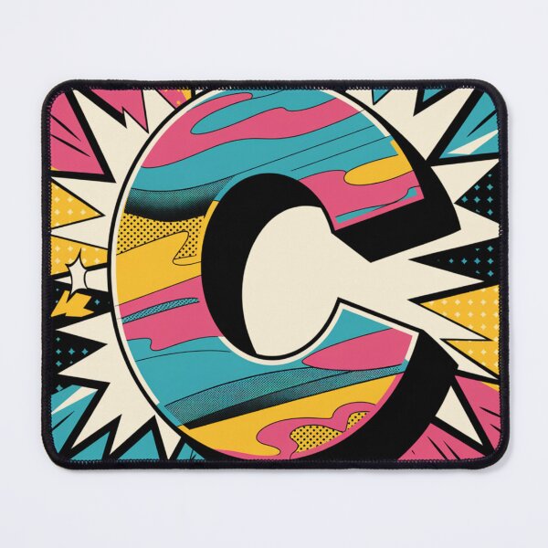 Item preview, Bold Pop Art Letter C Design designed and sold by Mystic Wild Studio.