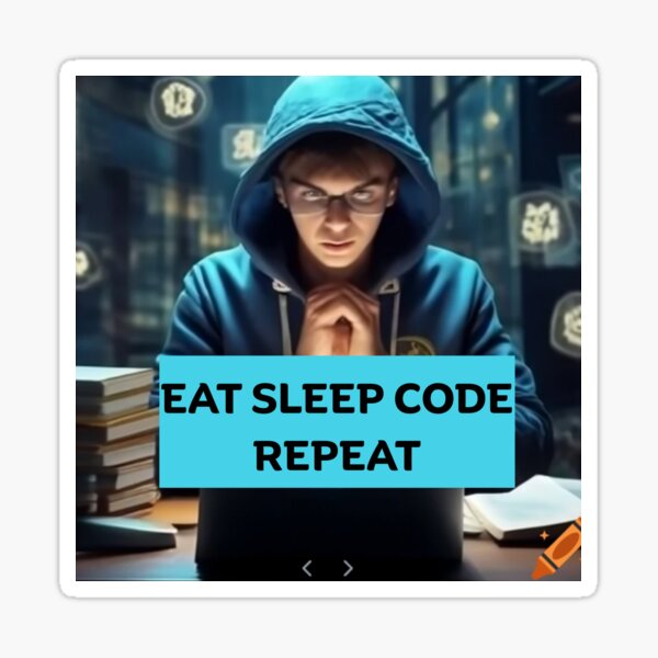 Item preview, Eat Sleep Code Repeat - Computer Coding Humor designed and sold by magentaprofile.