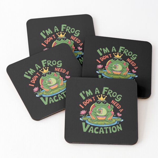 Item preview, Funny frog Says I Don't Need a Vacation!  designed and sold by ATOTI.