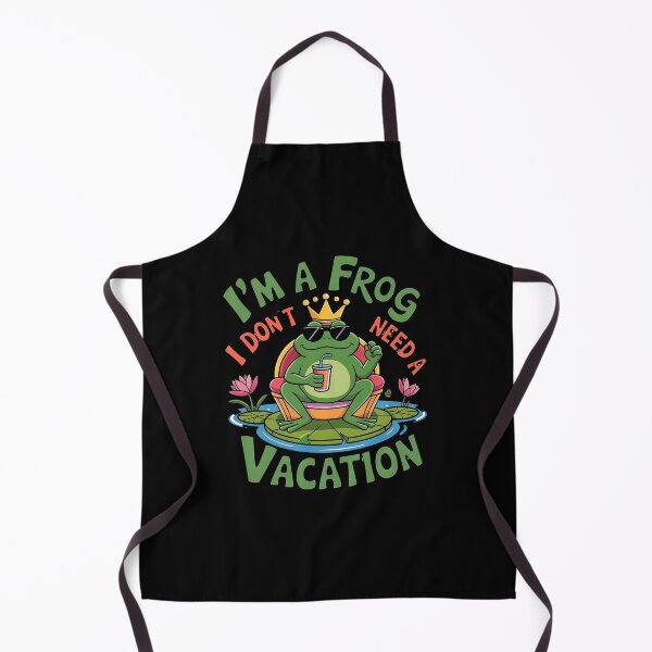 Item preview, Funny frog Says I Don't Need a Vacation! designed and sold by ATOTI.