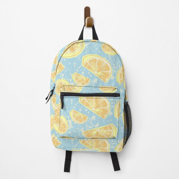 Item preview, Lemon Splatter Pattern, Pastel Yellow on Light Blue designed and sold by Free-Spirit-Meg.
