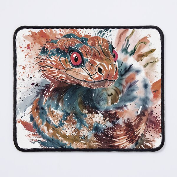 Item preview, Colorful Artistic Snake Design with Splash Effects designed and sold by olenapetol.
