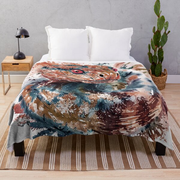 Item preview, Colorful Artistic Snake Design with Splash Effects designed and sold by olenapetol.
