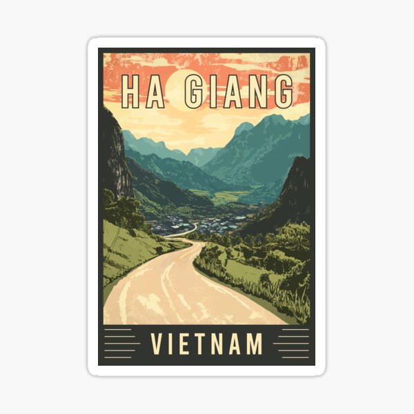 Aperçu de l'œuvre Explorez les paysages majestueux de Ha Giang au Vietnam - Travel Art créée et vendue par turtlestart.