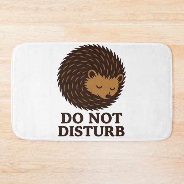 Item preview, Do Not Disturb – Cozy Hedgehog in Relax Mode designed and sold by LaserKey.