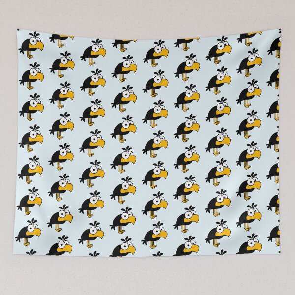 Item preview, Raven comic bird standing looking funny cartoon designed and sold by shirt-o-mat.