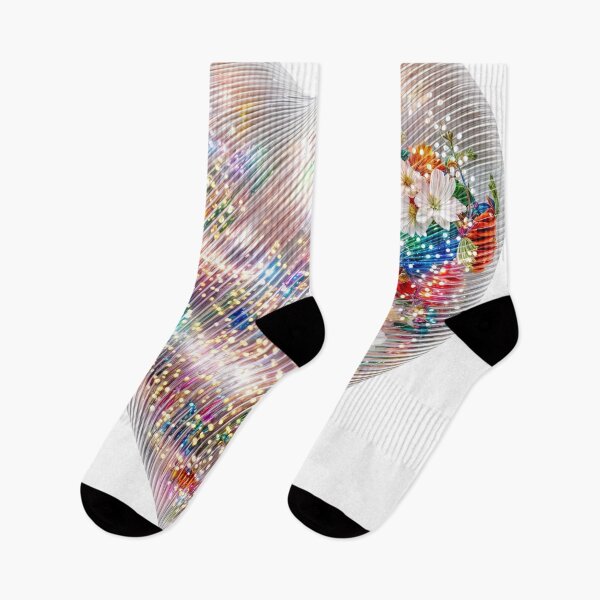 Item preview, Glittering floral heart with colorful lights designed and sold by olenapetol.