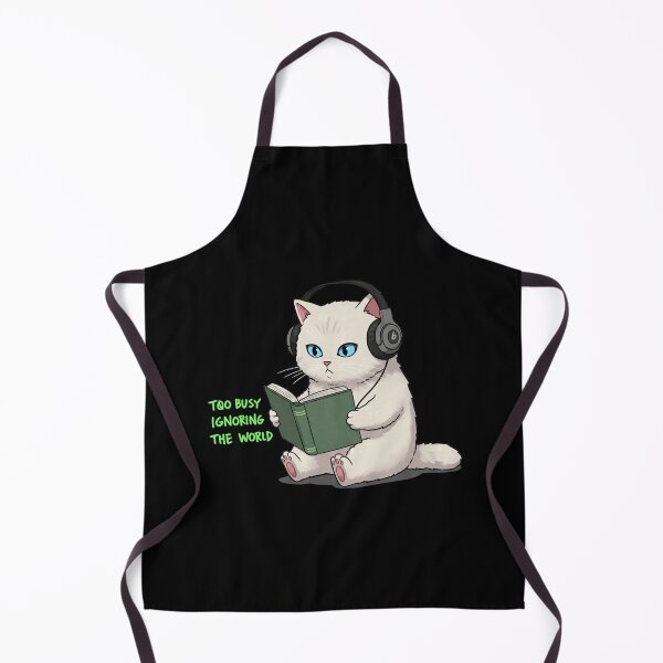Item preview, Too Busy Ignoring the World – Cat, Books & Music designed and sold by LaserKey.