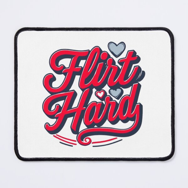 Item preview, Flirt Hard Typography Design – Bold, Playful, and Romantic Aesthetic designed and sold by IINSPIRA.