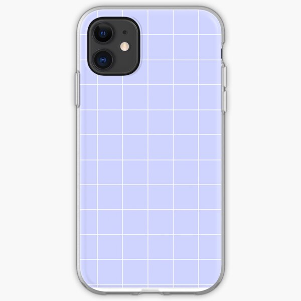Aesthetic Purple Grid iPhone Soft Case
