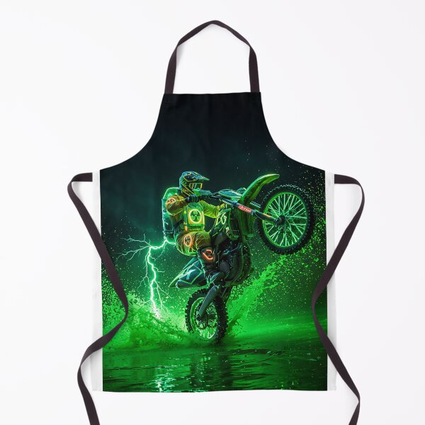 Item preview, Neon Rider: Toxic Dirt Bike Wheelie designed and sold by KoolArtDistrict.