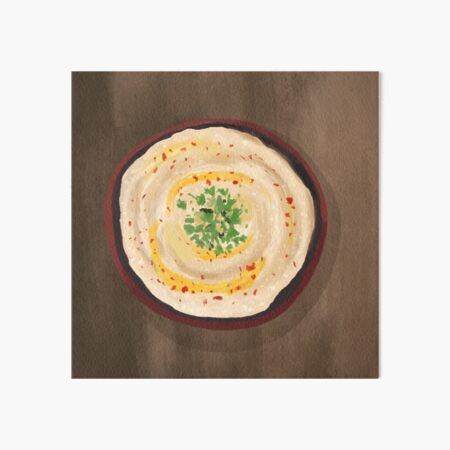 Item preview, Hummus dip - Digital Illustration designed and sold by AnnaRDoodles.