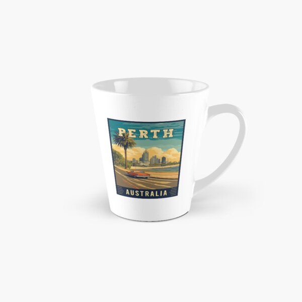 Item preview, Explore City by the Swan River Perth in Australia - Travel Art designed and sold by turtlestart.