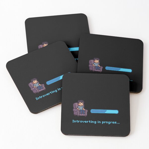 Item preview, Introverting in Progress... – Funny & Relatable Design designed and sold by LaserKey.