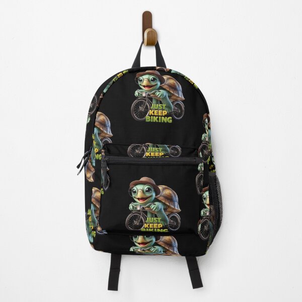 Item preview, Just Keep Biking – Fun Turtle on a Bicycle designed and sold by AleksKos.