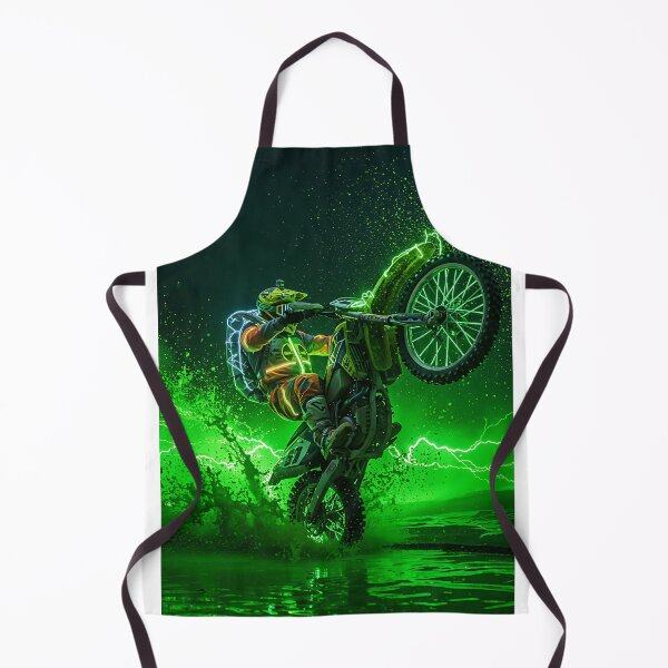 Item preview, Neon Rider: Toxic Dirt Bike Wheelie designed and sold by KoolArtDistrict.