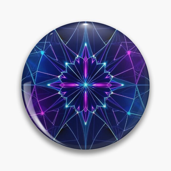 Item preview, Neon Geometric Flux designed and sold by AlgorithmiaArt.