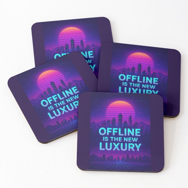 Item preview, Offline Is the New Luxury – Futuristic Cyber City Design designed and sold by LaserKey.