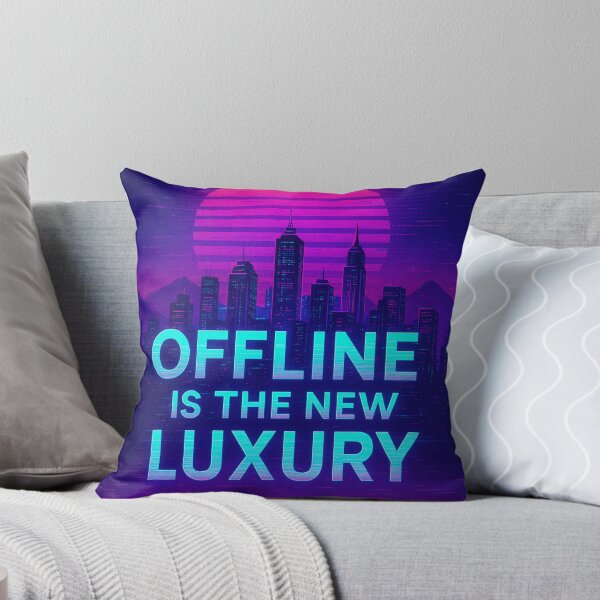 Item preview, Offline Is the New Luxury – Futuristic Cyber City Design designed and sold by LaserKey.
