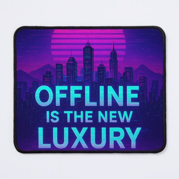 Item preview, Offline Is the New Luxury – Futuristic Cyber City Design designed and sold by LaserKey.