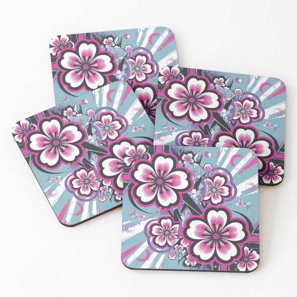 Item preview, Pop Art Cherry Blossoms for Sakura Matsuri designed and sold by Mystic Wild Studio.