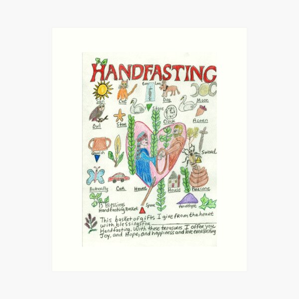 Handfasting 13 Blessings Art Print