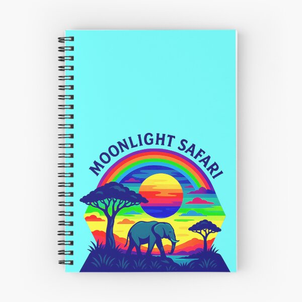 Item preview, Moonlight Safari Elephant | African Sunset Wildlife Art designed and sold by ExploreAura Studio.
