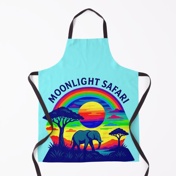 Item preview, Moonlight Safari Elephant | African Sunset Wildlife Art designed and sold by ExploreAura Studio.