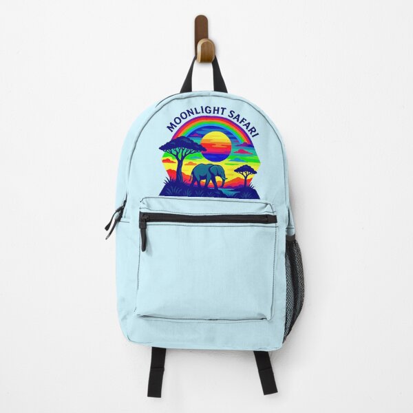 Item preview, Moonlight Safari Elephant | African Sunset Wildlife Art designed and sold by ExploreAura Studio.