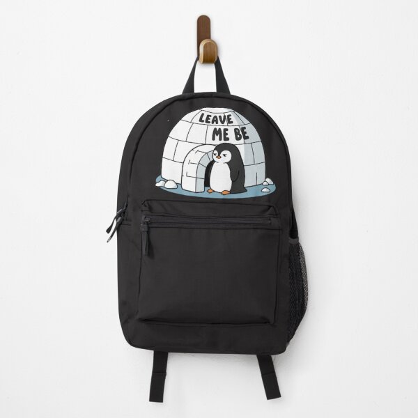 Item preview, Leave Me Be – Chill Penguin in Igloo Design designed and sold by LaserKey.