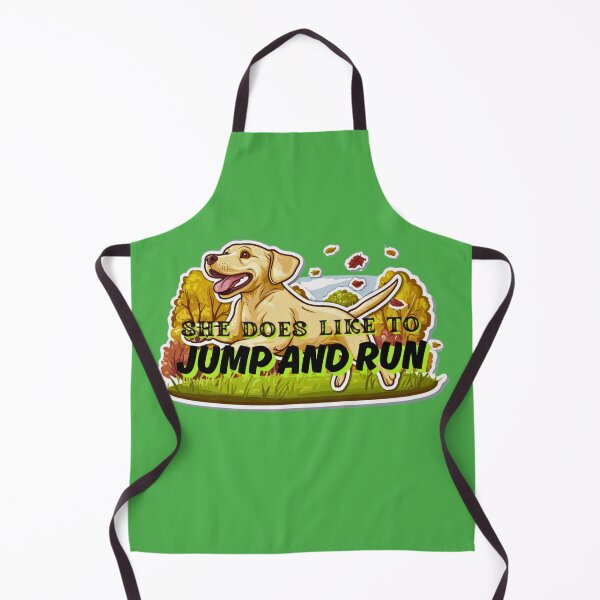 Item preview, Yellow Lab - She Does Like To Jump and Run designed and sold by Fantasy Masterpiece.