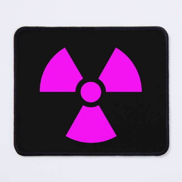 Item preview, Magenta Trefoil Symbol on Black Background designed and sold by The-Inner-Light.