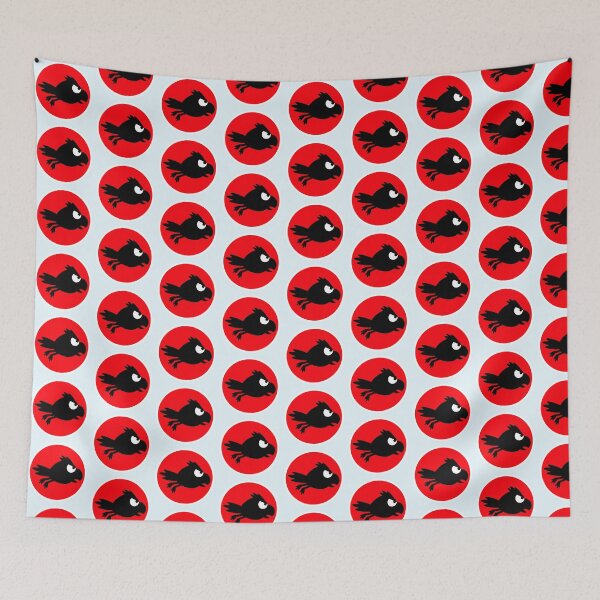 Item preview, Raven bird flies fast funny comic humor logo cool designed and sold by shirt-o-mat.