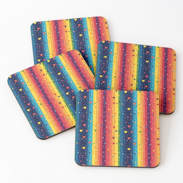 Item preview, Rainbow Hearts Doodle Vibes designed and sold by Seeding Serendipity.