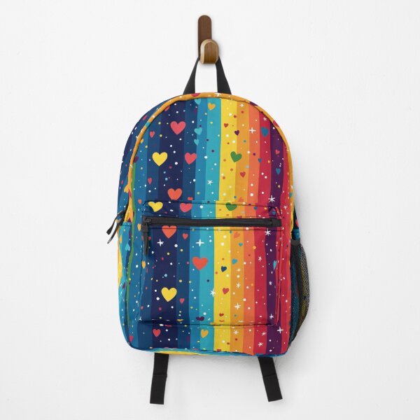 Item preview, Rainbow Hearts Doodle Vibes designed and sold by Seeding Serendipity.