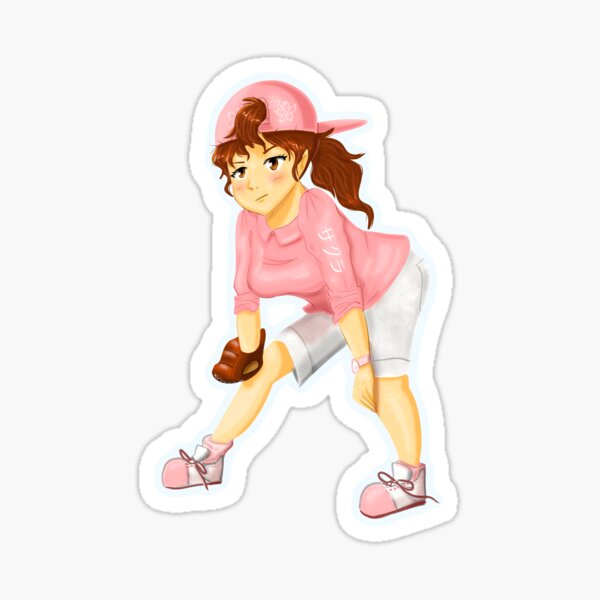 Cherry Blossom Baseball Sticker