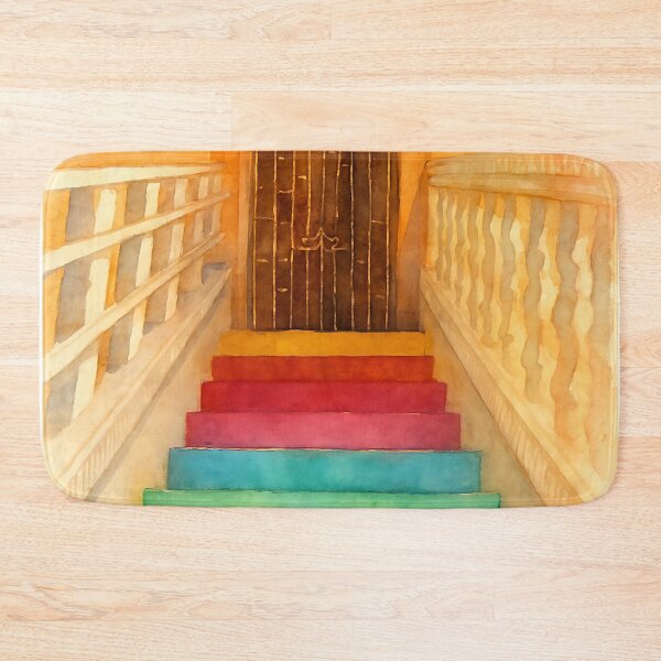 Item preview, Rainbow Stairs of Grand Case, Saint Martin designed and sold by KrisG-Art.