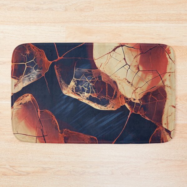 Item preview, Cracked Amber Glass Abstract Texture – Glowing Fractured Pattern designed and sold by Art Garden.