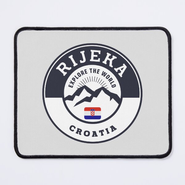 Item preview, Rijeka Croatia Black and White Crest designed and sold by World Designs.