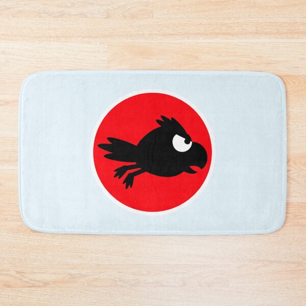 Item preview, Raven bird flies fast funny comic humor logo cool designed and sold by shirt-o-mat.