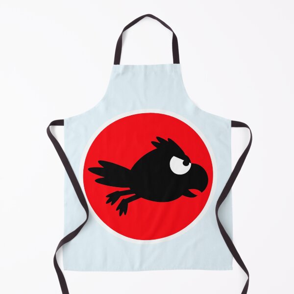 Item preview, Raven bird flies fast funny comic humor logo cool designed and sold by shirt-o-mat.