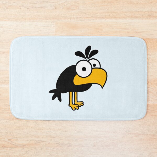 Item preview, Raven comic bird standing looking funny cartoon designed and sold by shirt-o-mat.