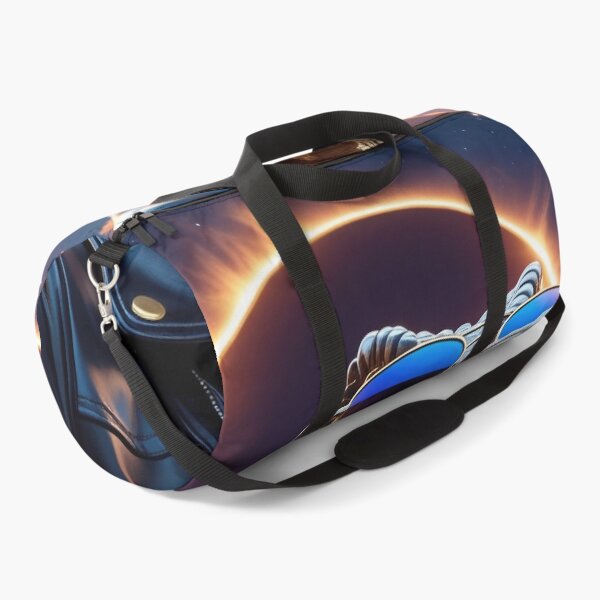 Item preview, Cool dinosaur with sunglasses posing during a solar eclipse against a dramatic sunset sky designed and sold by olenapetol.
