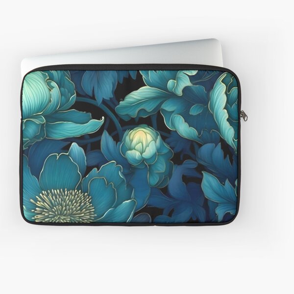Midnight Bloom Petals Laptop Sleeve