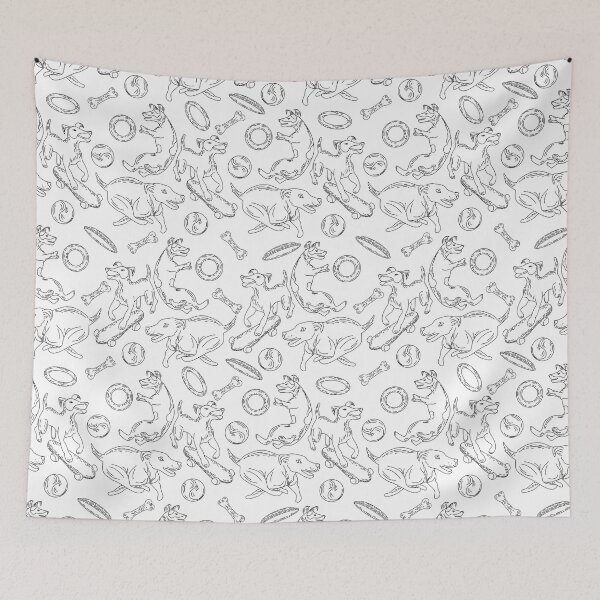 Item preview, Dog breed Fox terrier smooth seamless pattern designed and sold by olenapetol.